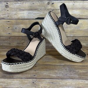 VERONICA BEARD Reema Espadrille Women’s Sandals leather Strap Size 10 (EU 40.5)